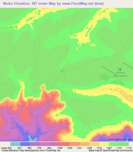 Ntobo,Congo (Kinshasa) Elevation Map