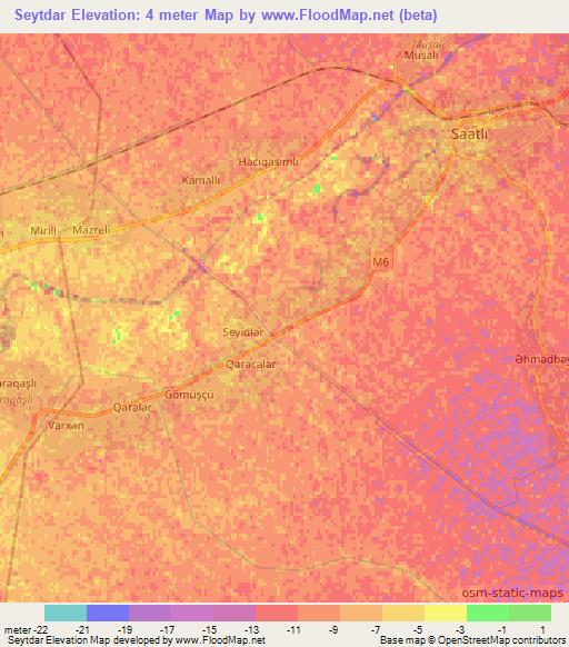 Seytdar,Azerbaijan Elevation Map