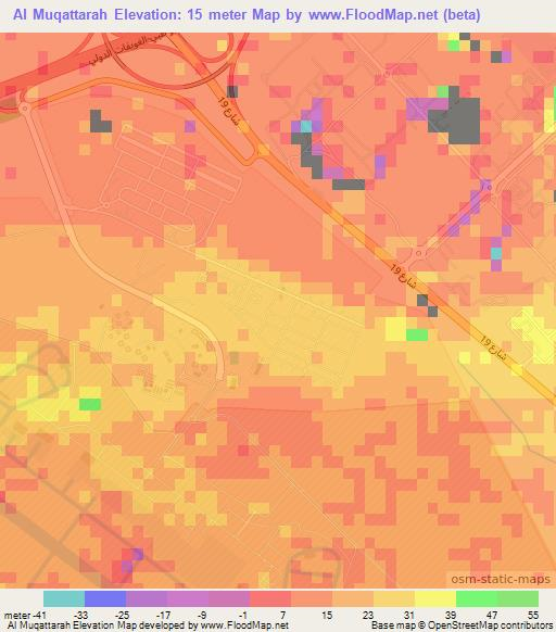 Al Muqattarah,United Arab Emirates Elevation Map