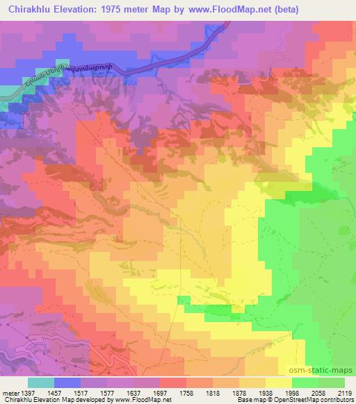 Chirakhlu,Armenia Elevation Map