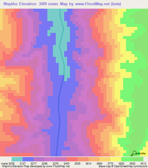 Waykho,Bolivia Elevation Map