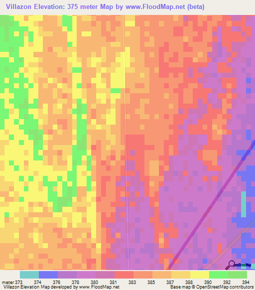 Villazon,Bolivia Elevation Map