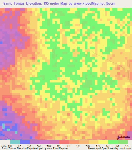 Santo Tomas,Bolivia Elevation Map
