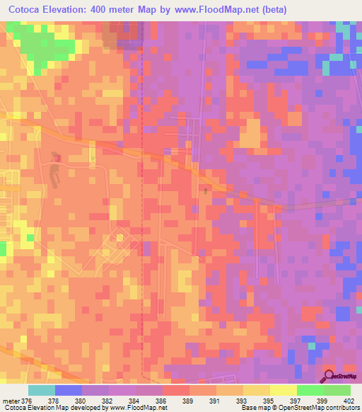 Cotoca,Bolivia Elevation Map