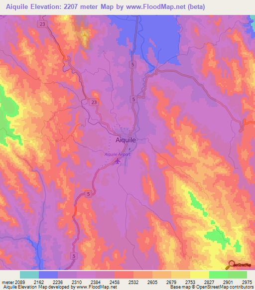 Aiquile,Bolivia Elevation Map