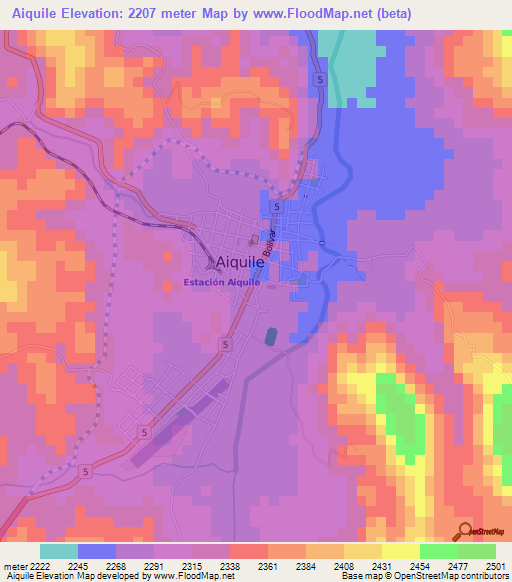 Aiquile,Bolivia Elevation Map