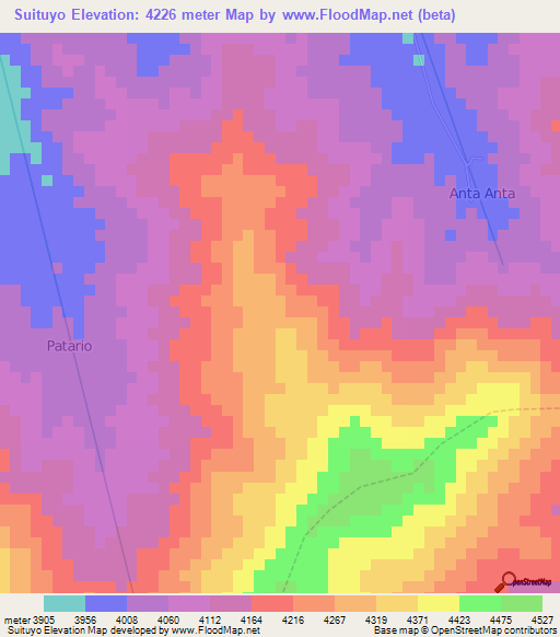 Suituyo,Peru Elevation Map