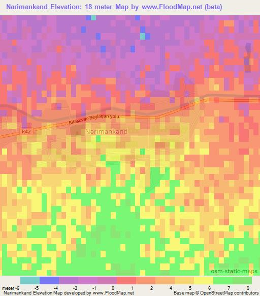 Narimankand,Azerbaijan Elevation Map