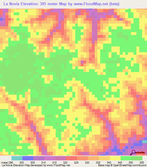 La Novia,Peru Elevation Map