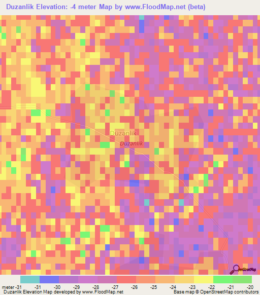 Duzanlik,Azerbaijan Elevation Map