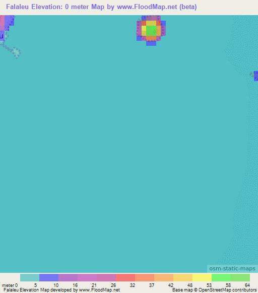Falaleu,Wallis and Futuna Elevation Map