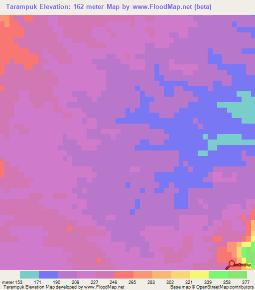 Tarampuk,Iran Elevation Map