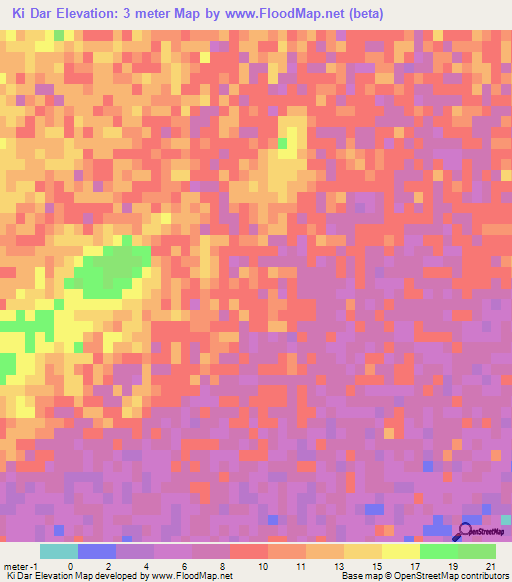 Ki Dar,Iran Elevation Map