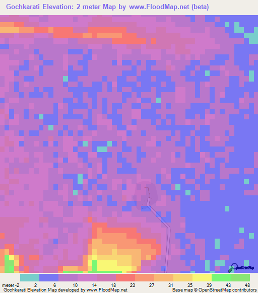 Gochkarati,Iran Elevation Map