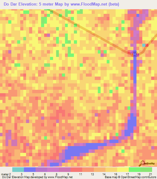 Do Dar,Iran Elevation Map