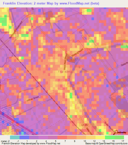 Elevation of Franklin,US Elevation Map, Topography, Contour