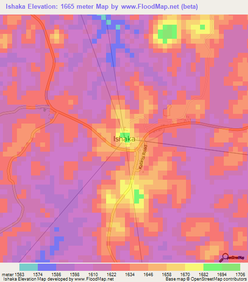 Ishaka,Uganda Elevation Map
