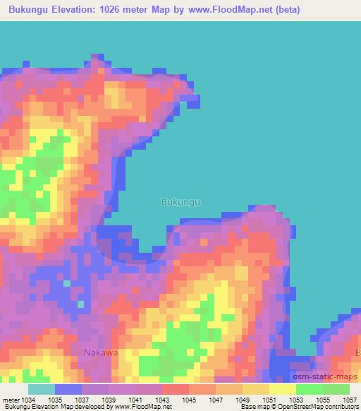 Bukungu,Uganda Elevation Map