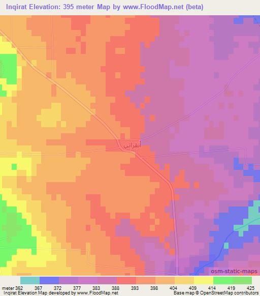 Inqirat,Syria Elevation Map