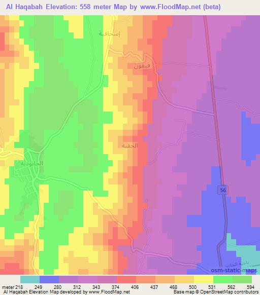 Al Haqabah,Syria Elevation Map
