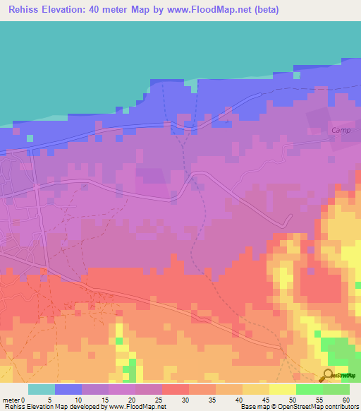 Rehiss,Somalia Elevation Map