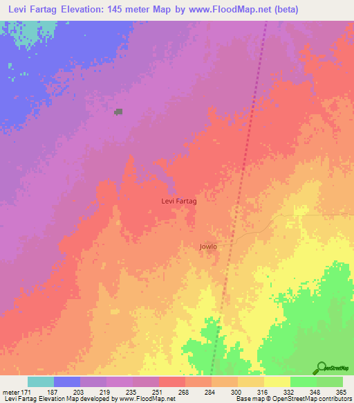 Levi Fartag,Somalia Elevation Map