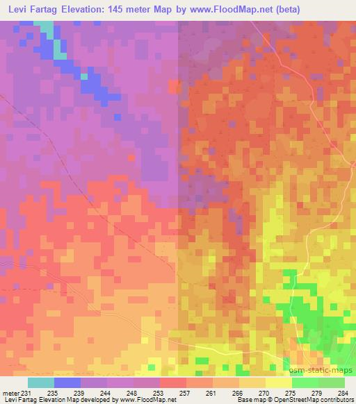 Levi Fartag,Somalia Elevation Map