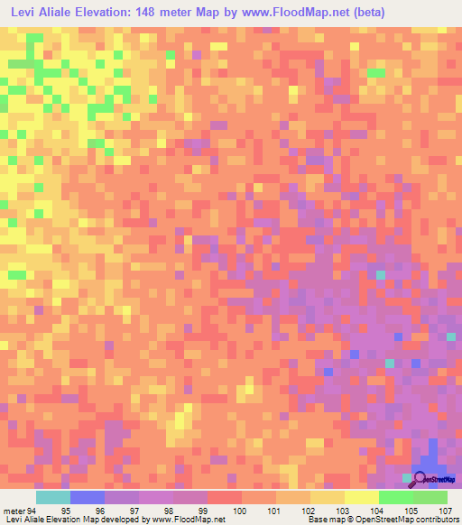Levi Aliale,Somalia Elevation Map