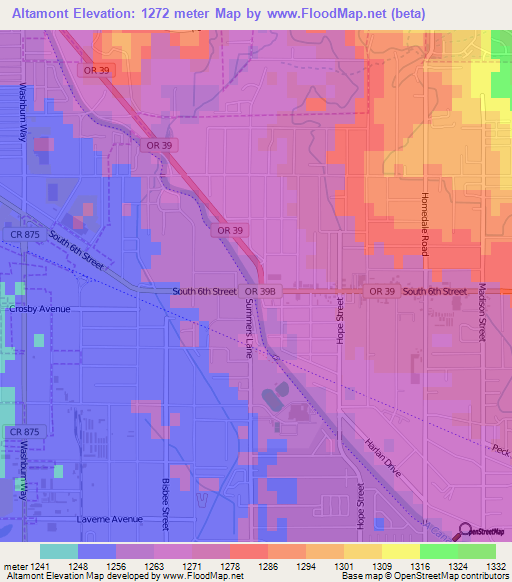 Altamont,US Elevation Map