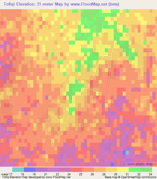 Tofiqi,Azerbaijan Elevation Map