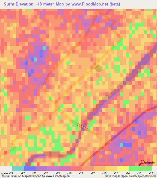 Surra,Azerbaijan Elevation Map