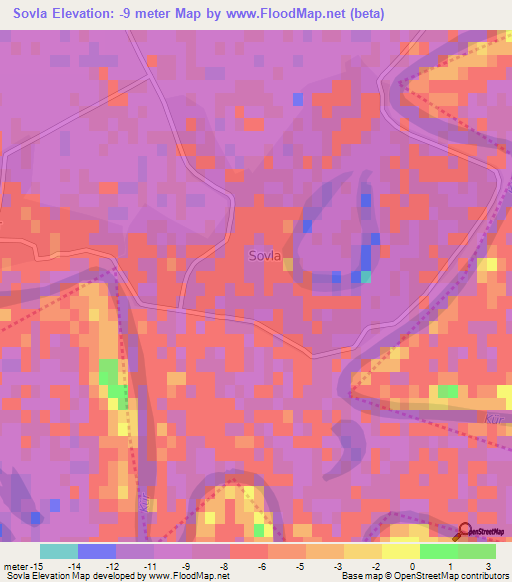 Sovla,Azerbaijan Elevation Map