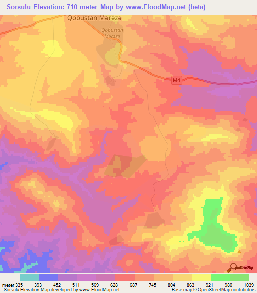 Sorsulu,Azerbaijan Elevation Map