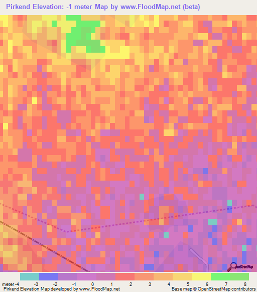 Pirkend,Azerbaijan Elevation Map