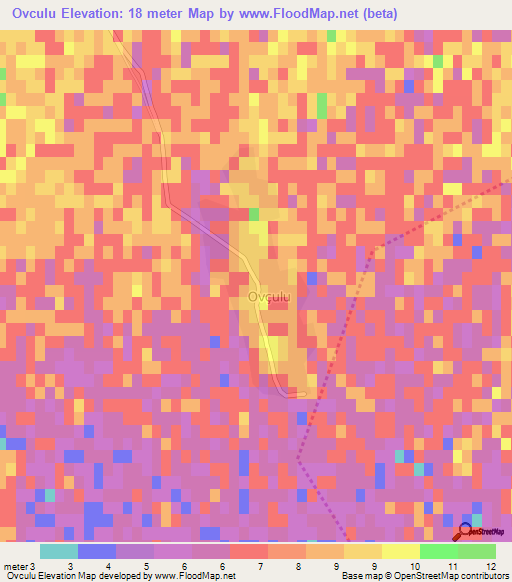 Ovculu,Azerbaijan Elevation Map