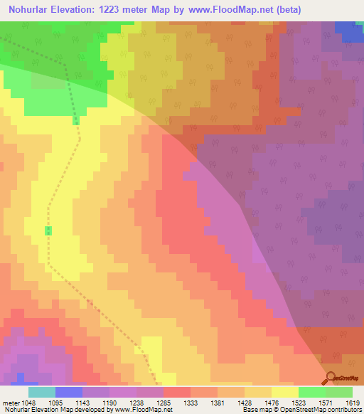 Nohurlar,Azerbaijan Elevation Map