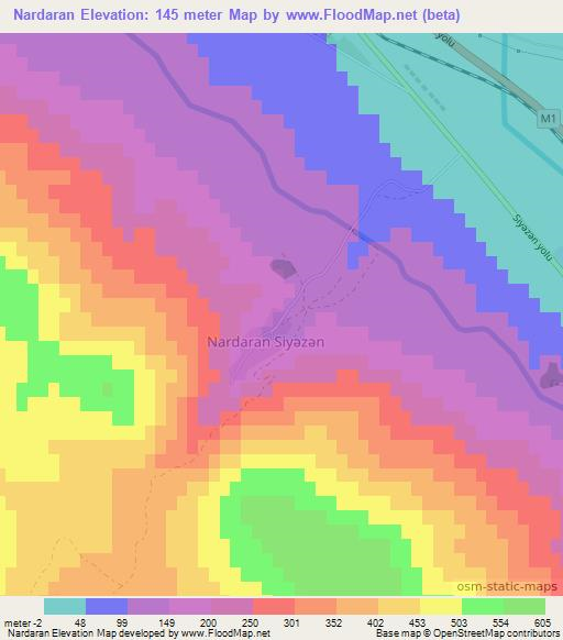 Nardaran,Azerbaijan Elevation Map