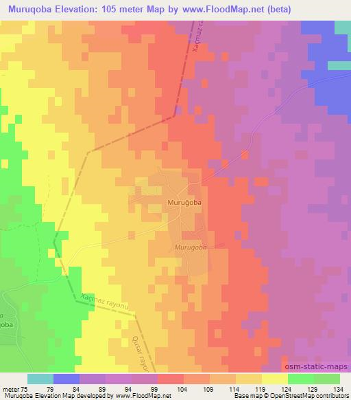 Muruqoba,Azerbaijan Elevation Map