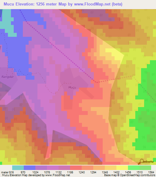 Mucu,Azerbaijan Elevation Map