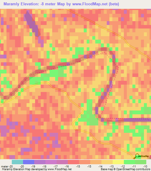 Maramly,Azerbaijan Elevation Map