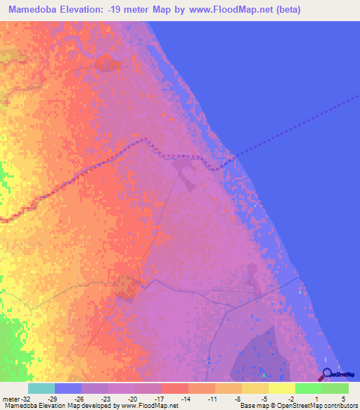 Mamedoba,Azerbaijan Elevation Map