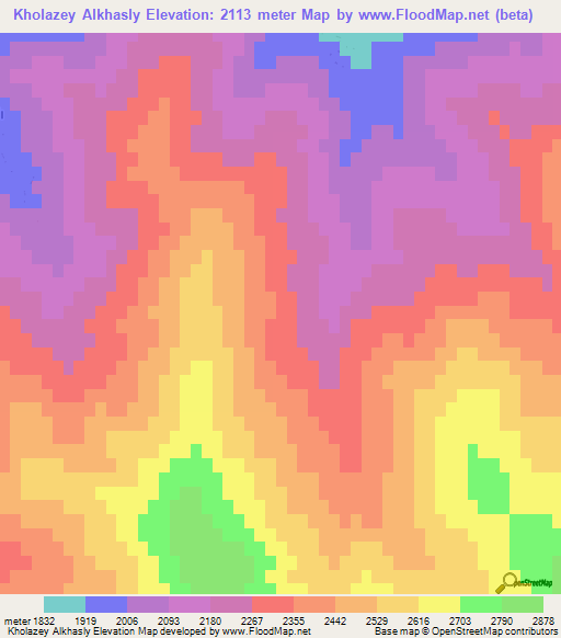 Kholazey Alkhasly,Azerbaijan Elevation Map