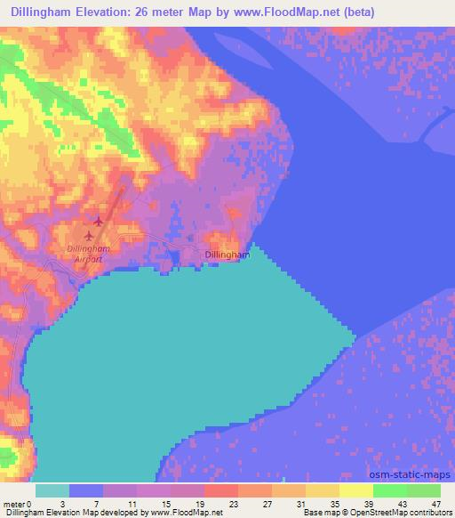Elevation of Dillingham,US Elevation Map, Topography, Contour