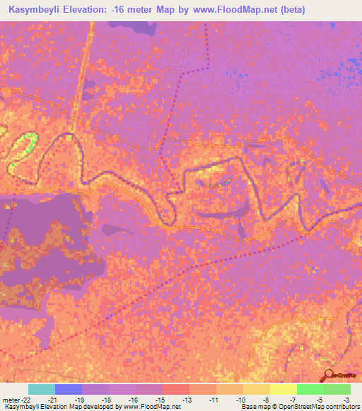 Kasymbeyli,Azerbaijan Elevation Map
