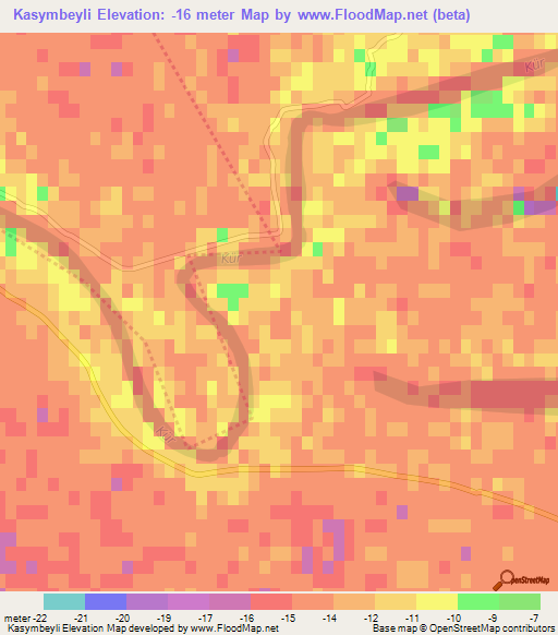 Kasymbeyli,Azerbaijan Elevation Map