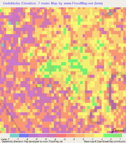 Gedekkobu,Azerbaijan Elevation Map