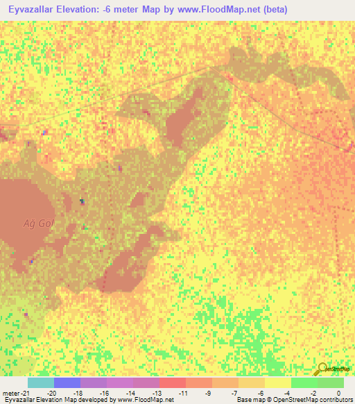Eyvazallar,Azerbaijan Elevation Map