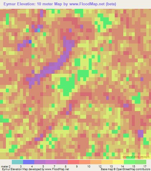 Eymur,Azerbaijan Elevation Map