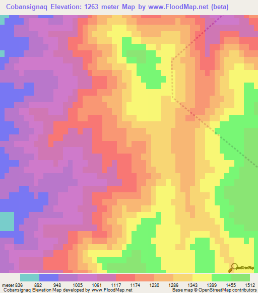 Cobansignaq,Azerbaijan Elevation Map