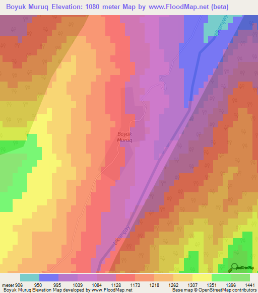 Boyuk Muruq,Azerbaijan Elevation Map